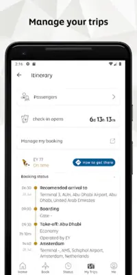 Etihad Airways android App screenshot 2